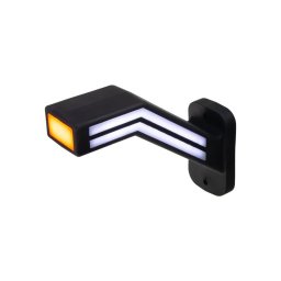 Pozičné LED svetlo (tykadlo) pre nákladné vozne CARCLEVER pravej červeno-bielo-oranžovej TRL191R