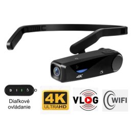Športová POV Vlogovacia kamera na hlavu s rozlíšením 4K + Wifi +príslušenstvo