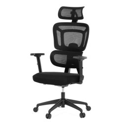 Autronic, Kancelárska stolička, čierna, sieťovina, 120 kg,