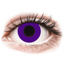 CRAZY LENS - Solid Violet - dioptrické jednodenné (2 šošovky)
