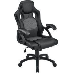 Ergonomická kancelárska stolička, čierna, polohovateľná opie