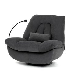 Autronic, Elektrické polohovateľné kreslo sivé otočné, TV-7081 GREY2