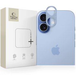 Tech-Protect CamAlloy Fit ochranné sklo na kameru na iPhone 17, modré