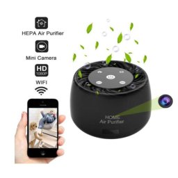 Špionážna kamera v čističke vzduchu + HEPA filter s FULL HD s Wifi / P2P + IR nočné videnie