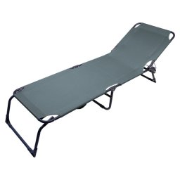 BERLIN lehátko kempingové skladacie, 197 x 57 x 30 cm, šedé