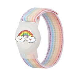 MG Kids Rainbow remienok na Apple AirTag, farebný