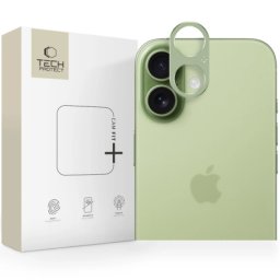 Tech-Protect CamAlloy Fit ochranné sklo na kameru na iPhone 17, zelené