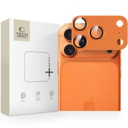 Tech-Protect CamFull Fit ochranné sklo na kameru na iPhone 17 Pro, oranžové