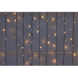 NEXOS diLED svetelný záves 200 LED, teplá biela, bez trafa