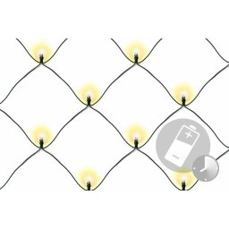 NEXOS Svetelná sieť 1,5 x 1,5 m, 100 LED, teplá biela