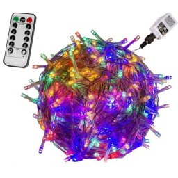 VOLTRONIC Vianočná reťaz 40 m, 400 LED, farebné, ovládač