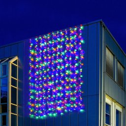 VOLTRONIC svetelný záves 3 x 6 m, 12 prameňov, farebný