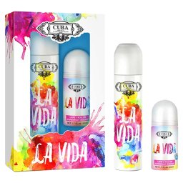 Cuba La Vida set 100ml Spray + 50ml roll on /Alternativa Lancome La Vie est Belle