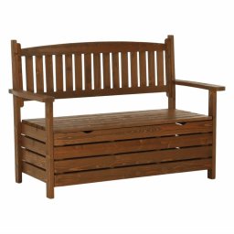 Kondela Záhradná lavička, 124cm, masív, hnedá, DILKA