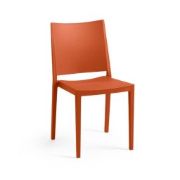 Stolička MOSK, 82 x 46 x 56 cm, tehlovo červená