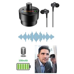Zariadenie na odposluch cez stenu - 15K zosilnenie zvuku + vstavaná batéria 100mAh + slúchadlá