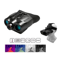 Termovízia - Termovízny Binokulár + OLED displej + 10mm Objektív s 4× Zoom + Dosah do 200 m