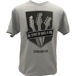 Sivé krátke pánske tričko S Guitar Necks Fender