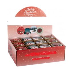 Scented Candle Scented Candles Vianočná voňavá sviečka v kovovej krabičke 1ks -62g
