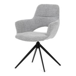 Autronic, Jedálenská stolička, otočná, sivá, látka, DCH-D1320 GREY2