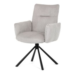 Autronic, Jedálenská stolička, krémová, manšestrová látka, DCH-D1332 CRM2