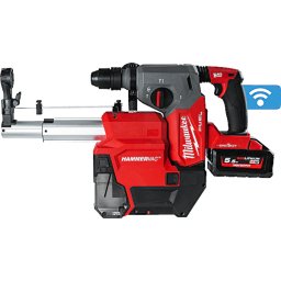 Aku vŕtacie kladivo SDS-Plus 4-režimové s FIXTEC™ s odsávačom M18ONEFHXDEL-552 Cmilwaukee