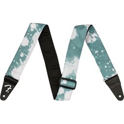 Pás na gitaru Tie Dye Acid Wash Teal Fender