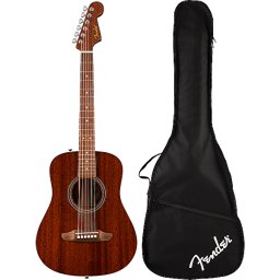 Akustická gitara California Standard Redondo Mini Natural Sapele Fender