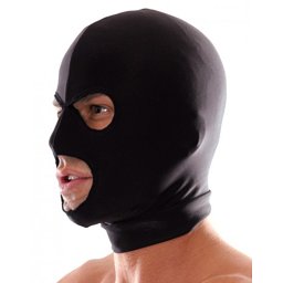 Spandex 3 Hole Hood Black