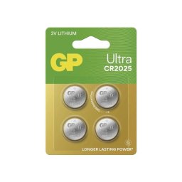 Batéria CR2025 GP Ultra Lithium 4ks