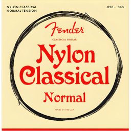 Struny na klasickú gitaru 28-43 100 clear/silver nylon medium Fender