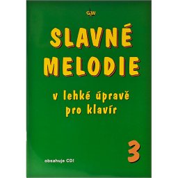 Slavné melodie v lahkej uprave pre klavír 3.diel+CD Gw