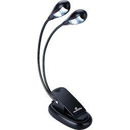 Lampa na noty EL-02-BK štipcová, dvojitá, 4 led diódy ENO Music
