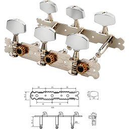 Ladiaca mechanika AMH0101-CR na akustickú gitaru Dr.Parts