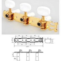 Ladiaca mechanika CMH0350GD na klasickú gitaru Dr.Parts