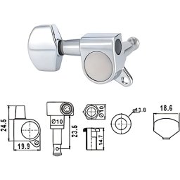 Ladiaca mechanika EMH7002-CR-R6 na elektrickú gitaru Dr.Parts