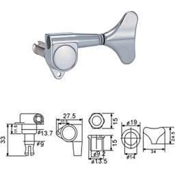 Ladiaca mechanika na basgitaru BMH7105-CR-R4 Dr.Parts