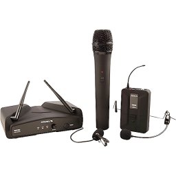 Bezdrôtový mikrofónový systém WM202KIT 1xručný, 1xhlavový,1xkravatový v kufri Proel
