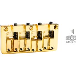 Kobylka na basgitaru BBR4-GD 4-strunová Dr.Parts