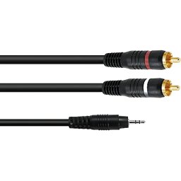 Audio kábel 3,5jack/2xRCA 6m Omnitronic