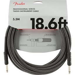 Nástrojový kábel série Professional, rovný/rovný 5,5m 18,6' sivý tweed Fender