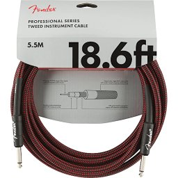 Nástrojový kábel série Professional, rovný/rovný 5,5m 18,6' red tweed Fender