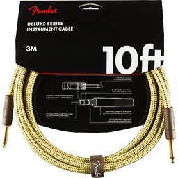 Nástrojový kábel série Deluxe, rovný/rovný 3m 10' tweed Fender