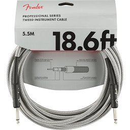Nástrojový kábel série Professional, rovný/rovný 5,5m 18,6' biely tweed Fender
