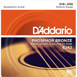 Struny na rezofonickú gitaru 16-56 EJ42 D´addario