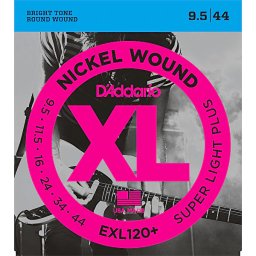 Struny na elektrickú gitaru 9,5-44 niklové, séria XL D´addario