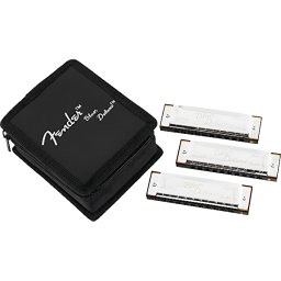 Harmonika fúkacia BLUES DELUXE balenie 3ks s púzdrom C,G,A Fender