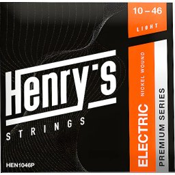 Struny na elektrickú gitaru 10-46 Premium nickel Henry's