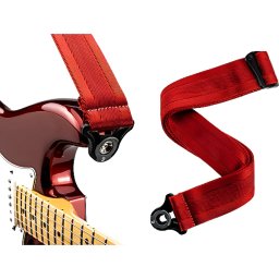 Pás na gitaru 50mm AUTO LOCK Blood Red D´addario
