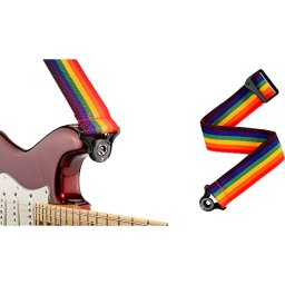 Pás na gitaru 50mm AUTO LOCK Polypro Rainbow D´addario
